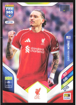 Darwin Núñez, Kartička, 2026 Panini Adrenalyn XL FIFA 365, BASE