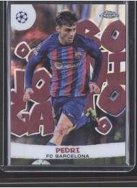 Pedri, Kartička, Topps Chrome UEFA Club Competitions 2022-2023, INSERT
