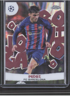 Pedri, Kartička, Topps Chrome UEFA Club Competitions 2022-2023, INSERT