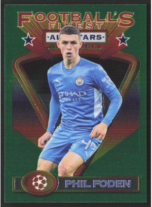 Phil Foden, Card, 2021-22 Topps Finest Flashback UEFA Champions League, BASE