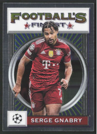 Serge Gnabry, Kartička, 2021-22 Topps Finest Flashback UEFA Champions League, BASE