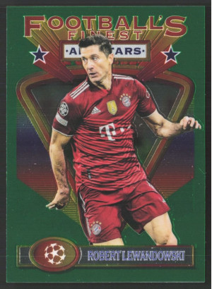 Robert Lewandowski, Card, 2021-22 Topps Finest Flashback UEFA Champions League, BASE