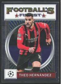 Theo Hernández, Kartička, 2021-22 Topps Finest Flashback UEFA Champions League, BASE