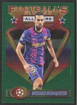 Sergio Busquets, Kartička, 2021-22 Topps Finest Flashback UEFA Champions League, BASE