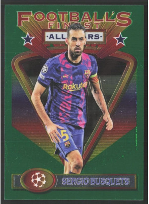 Sergio Busquets, Card, 2021-22 Topps Finest Flashback UEFA Champions League, BASE