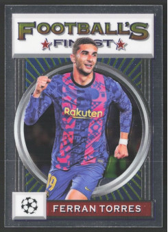 Ferran Torres, Card, 2021-22 Topps Finest Flashback UEFA Champions League, BASE
