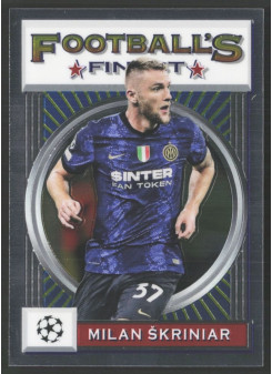 Milan Škriniar, Card, 2021-22 Topps Finest Flashback UEFA Champions League, BASE