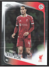 Virgil van Dijk, Card, 2025-26 Topps Chrome UEFA Club Competitions, BASE Virgil van Dijk, Card, 2025-26 Topps Chrome UEFA Club Competitions, BASE