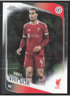 Virgil van Dijk, Card, 2025-26 Topps Chrome UEFA Club Competitions, BASE