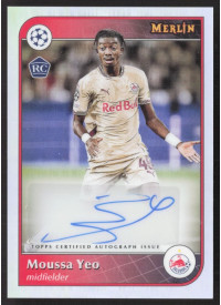 Moussa Yeo, Kartička, Topps Merlin UEFA Club Competitions 2024-25, AUTOGRAPH
