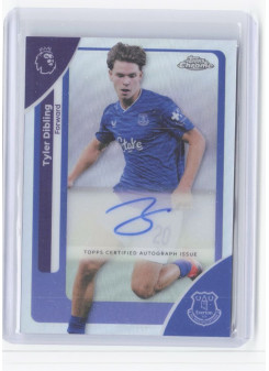 Tyler Dibling, Kartička, 2025-26 Topps Chrome Premier League, AUTOGRAPH