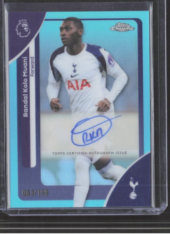 Randal Kolo Muani, Kartička, 2025-26 Topps Chrome Premier League, AUTOGRAPH
