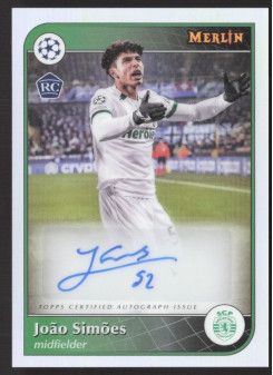 João Simões, Kartička, Topps Merlin UEFA Club Competitions 2024-25, AUTOGRAPH