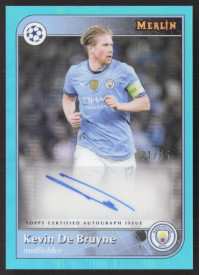 Kevin De Bruyne, Kartička, Topps Merlin UEFA Club Competitions 2024-25, AUTOGRAPH