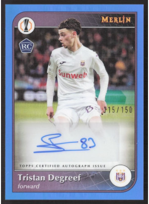 Tristan Degreef, Card, Topps Merlin UEFA Club Competitions 2024-25, AUTOGRAPH