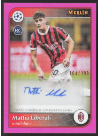 Mattia Liberali, Kartička, Topps Merlin UEFA Club Competitions 2024-25, AUTOGRAPH