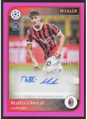 Mattia Liberali, Card, Topps Merlin UEFA Club Competitions 2024-25, AUTOGRAPH