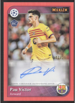 Pau Víctor, Kartička, Topps Merlin UEFA Club Competitions 2024-25, AUTOGRAPH