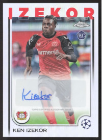 Ken Izekor, Kartička, Topps Chrome UEFA Club Competitions 2024-2025, AUTOGRAPH