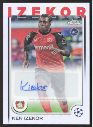 Ken Izekor, Card, Topps Chrome UEFA Club Competitions 2024-2025, AUTOGRAPH