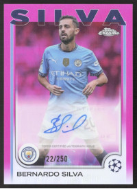 Bernardo Silva, Kartička, Topps Chrome UEFA Club Competitions 2024-2025, AUTOGRAPH