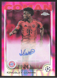 Kingsley Coman, Kartička, Topps Chrome UEFA Club Competitions 2024-2025, AUTOGRAPH