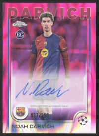 Noah Darvich, Kartička, Topps Chrome UEFA Club Competitions 2024-2025, AUTOGRAPH