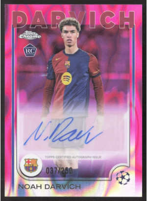 Noah Darvich, Card, Topps Chrome UEFA Club Competitions 2024-2025, AUTOGRAPH