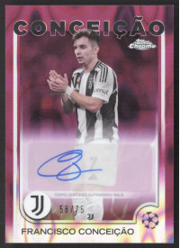 Francisco Conceição, Kartička, Topps Chrome UEFA Club Competitions 2024-2025, AUTOGRAPH
