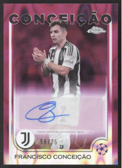 Francisco Conceição, Kartička, Topps Chrome UEFA Club Competitions 2024-2025, AUTOGRAPH