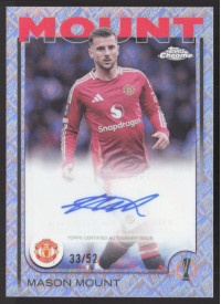 Mason Mount, Kartička, Topps Chrome UEFA Club Competitions 2024-2025, AUTOGRAPH