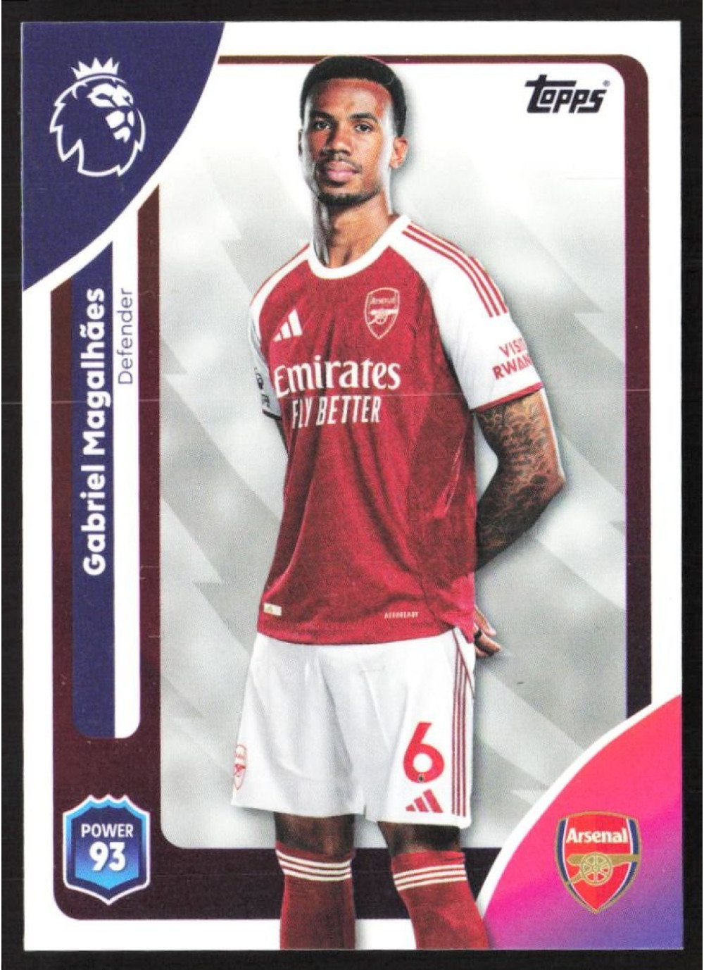 Gabriel Magalhães, Card, Topps Premier League Debute Edition 2026, BASE