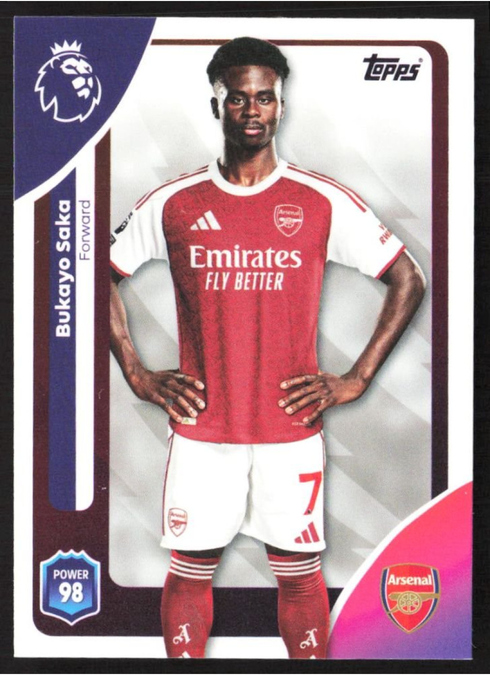 Bukayo Saka, Card, Topps Premier League Debute Edition 2026, BASE