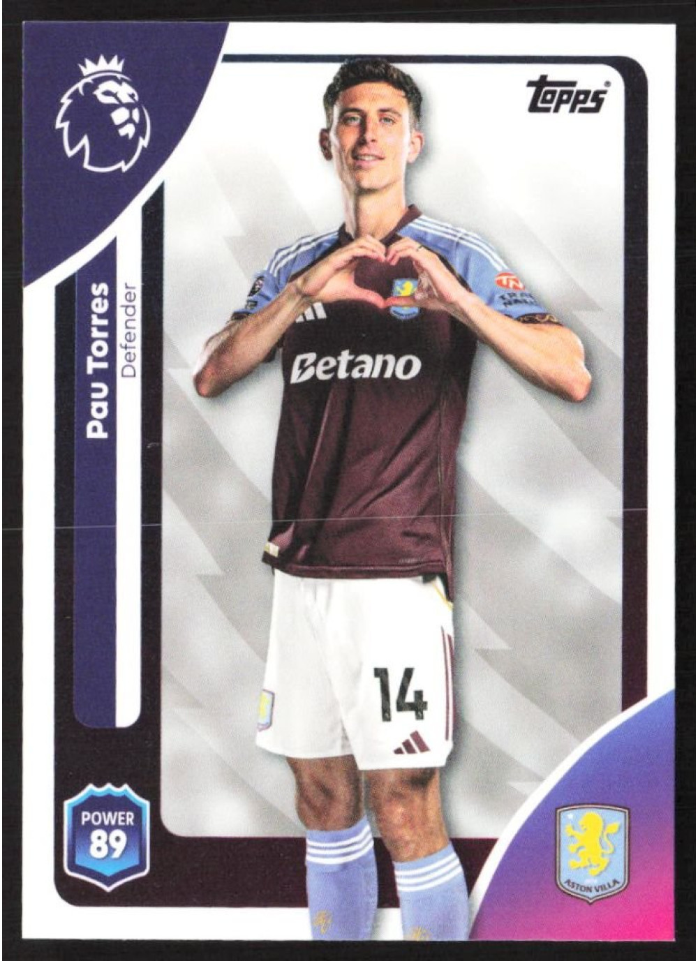Pau Torres, Card, Topps Premier League Debute Edition 2026, BASE