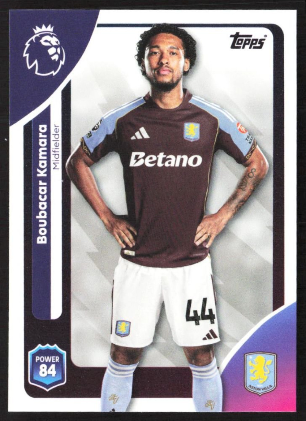 Boubacar Kamara, Card, Topps Premier League Debute Edition 2026, BASE