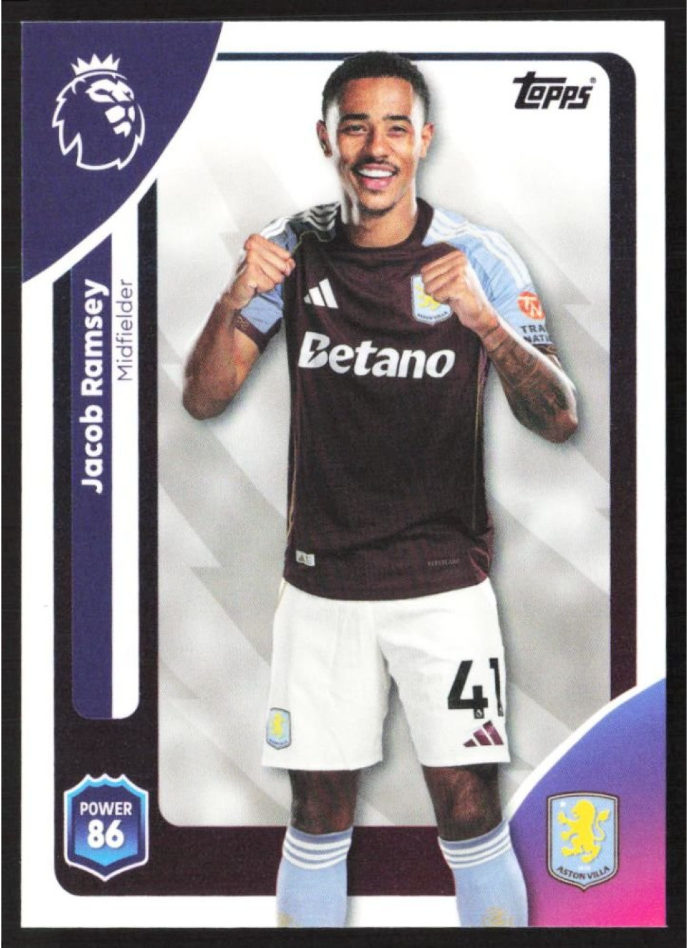 Jacob Ramsey, Card, Topps Premier League Debute Edition 2026, BASE