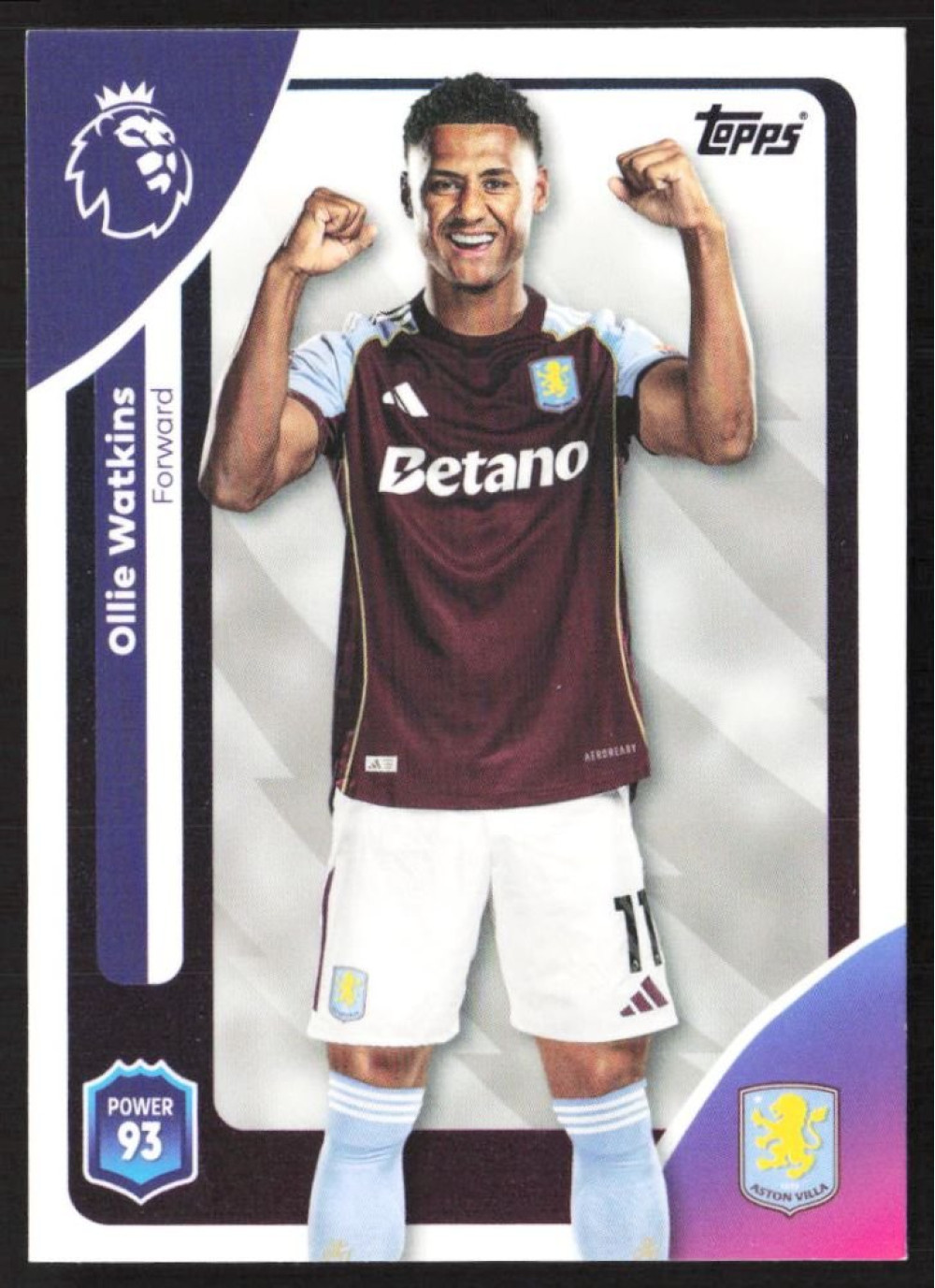 Ollie Watkins, Card, Topps Premier League Debute Edition 2026, BASE