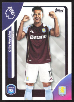 Ollie Watkins, Kartička, Topps Premier League Debute Edition 2026, BASE