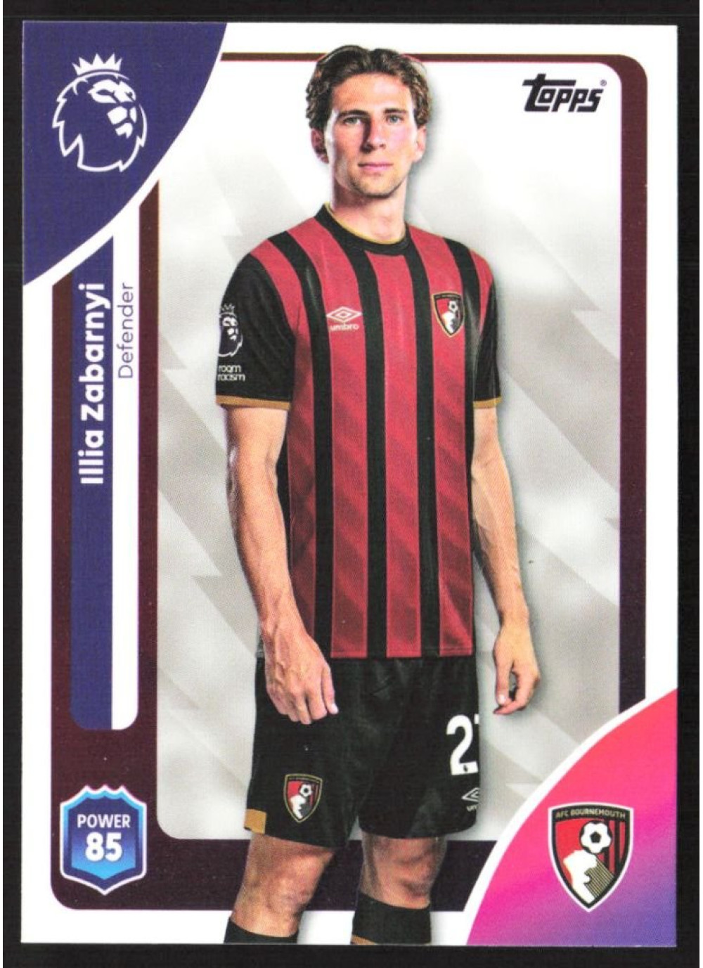 Illia Zabarnyi, Card, Topps Premier League Debute Edition 2026, BASE