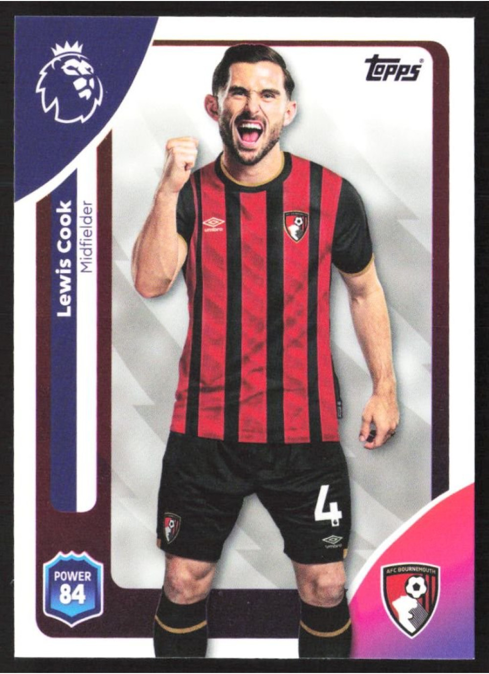 Lewis Cook, Card, Topps Premier League Debute Edition 2026, BASE