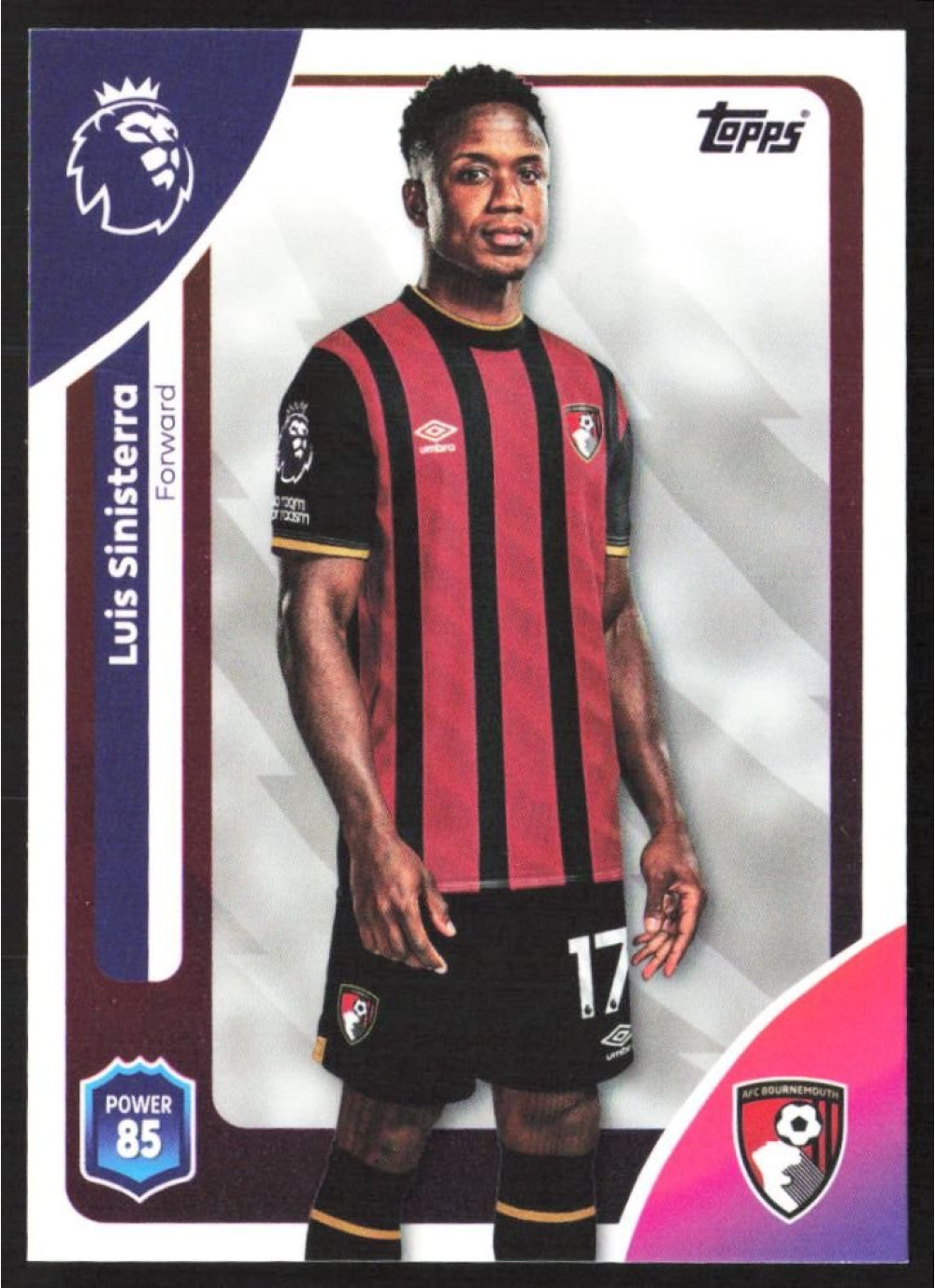 Luis Sinisterra, Card, Topps Premier League Debute Edition 2026, BASE