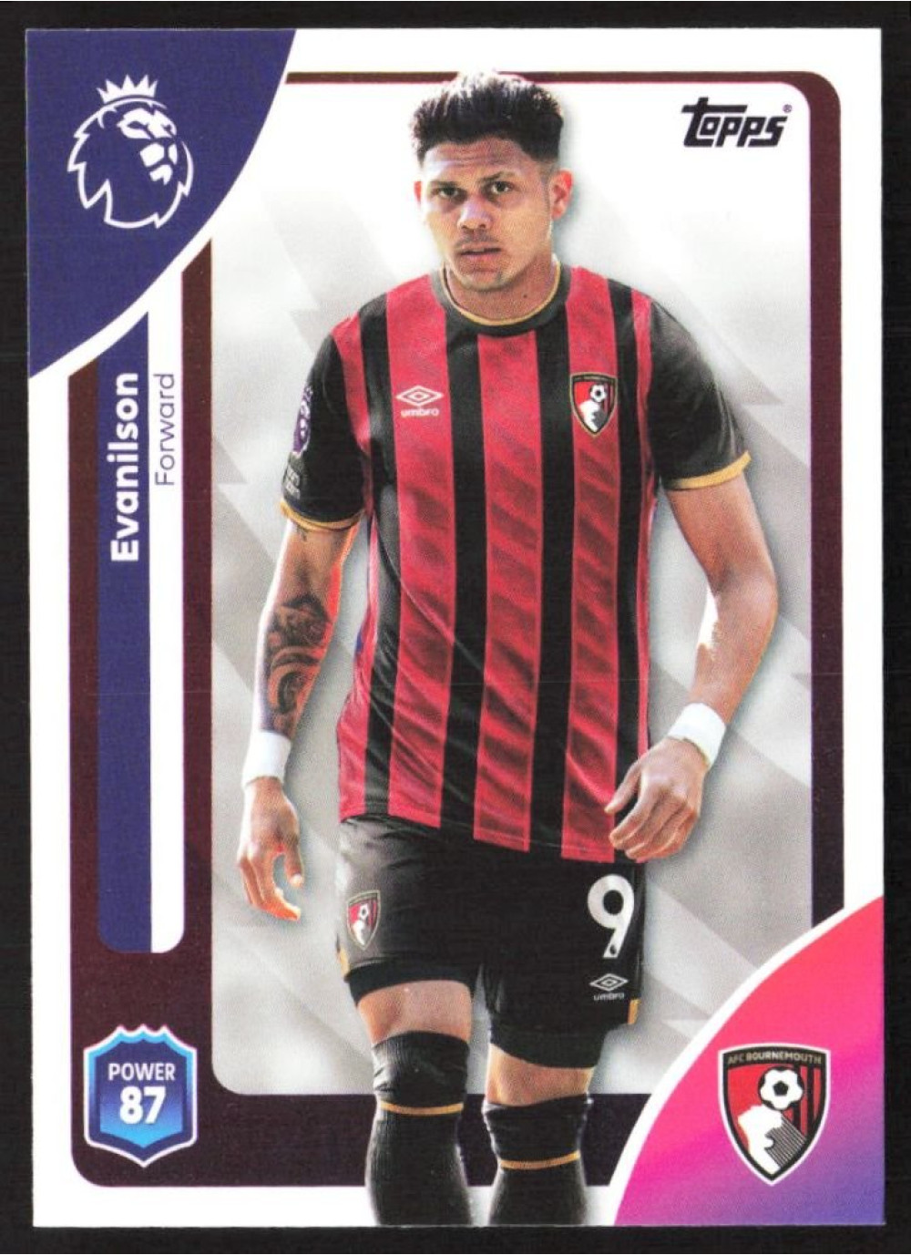 Evanilson, Card, Topps Premier League Debute Edition 2026, BASE