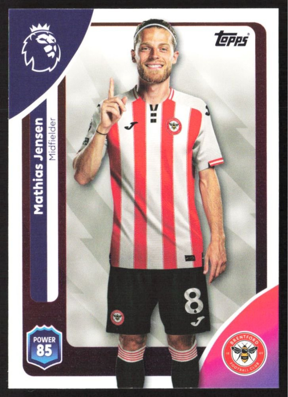 Mathias Jensen, Card, Topps Premier League Debute Edition 2026, BASE