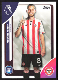 Mathias Jensen, Kartička, Topps Premier League Debute Edition 2026, BASE