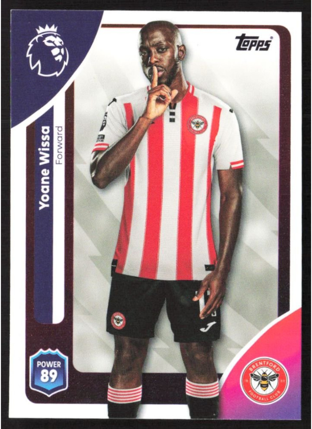Yoane Wissa, Card, Topps Premier League Debute Edition 2026, BASE