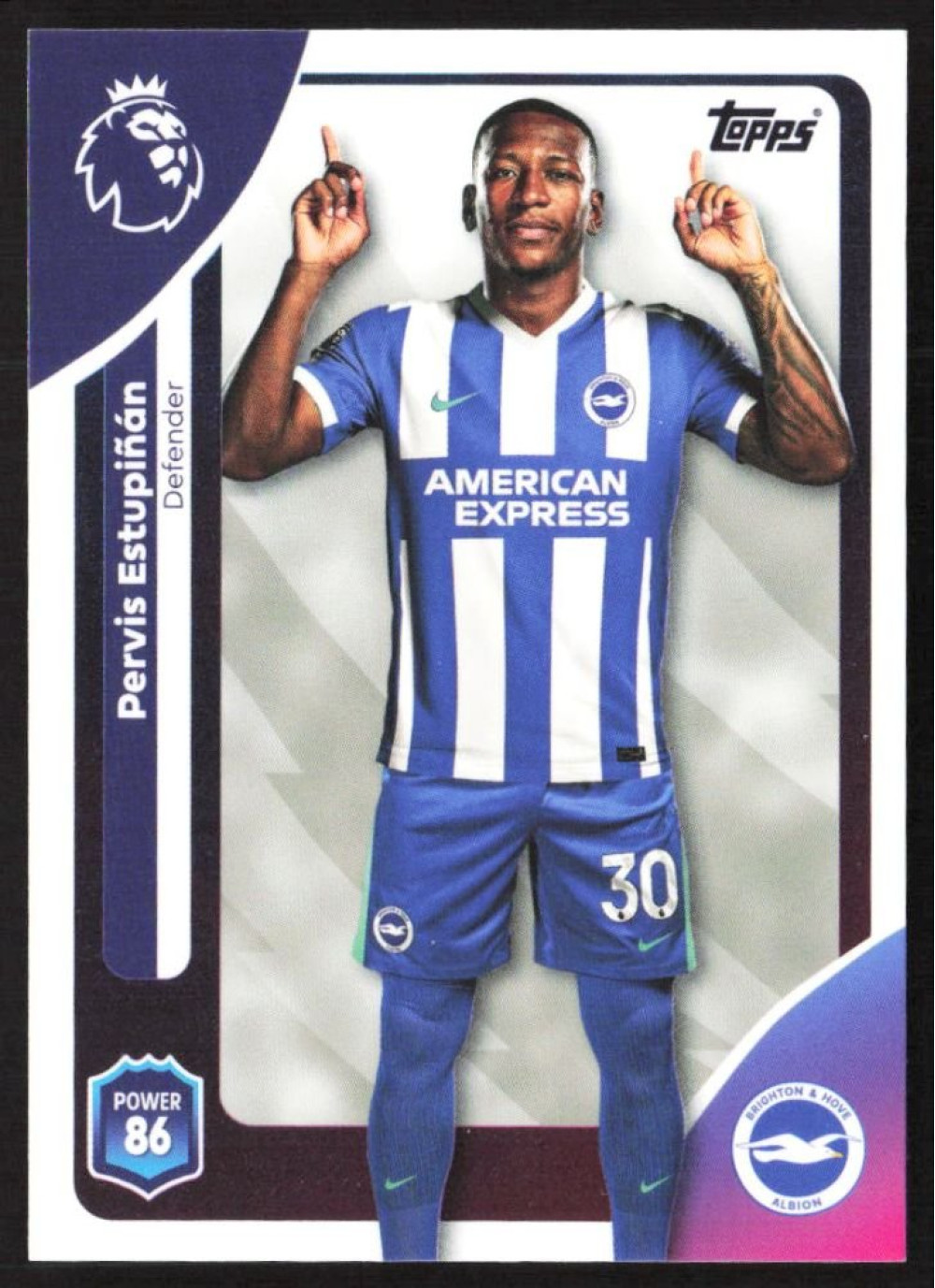 Pervis Estupiñán, Card, Topps Premier League Debute Edition 2026, BASE