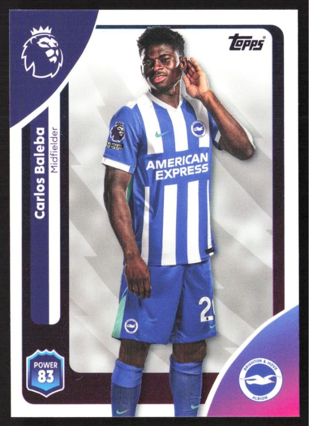 Carlos Baleba, Card, Topps Premier League Debute Edition 2026, BASE