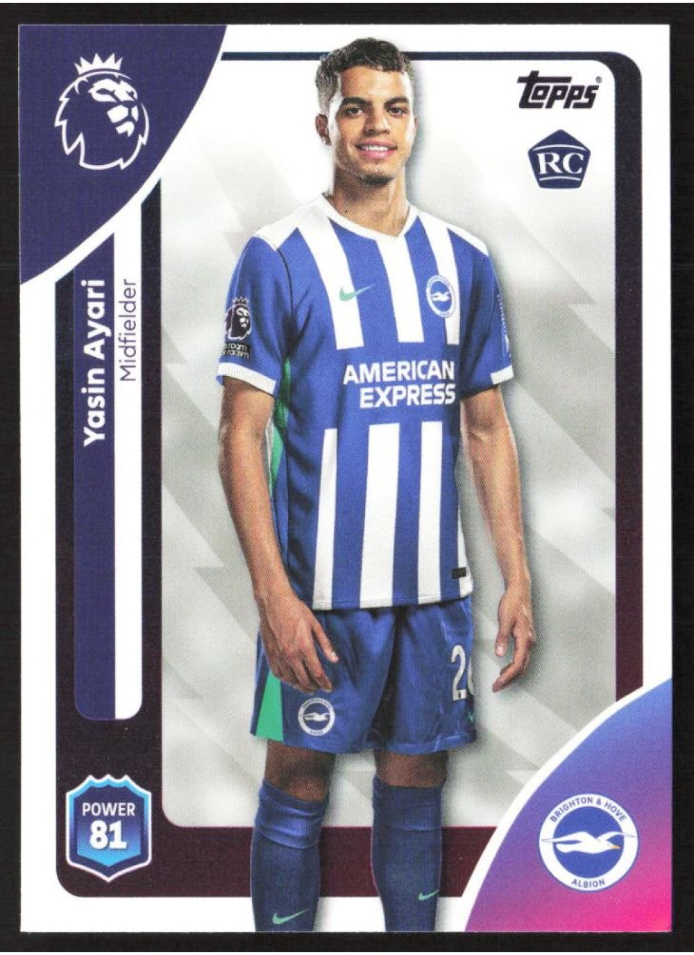 Yasin Ayari, Card, Topps Premier League Debute Edition 2026, BASE