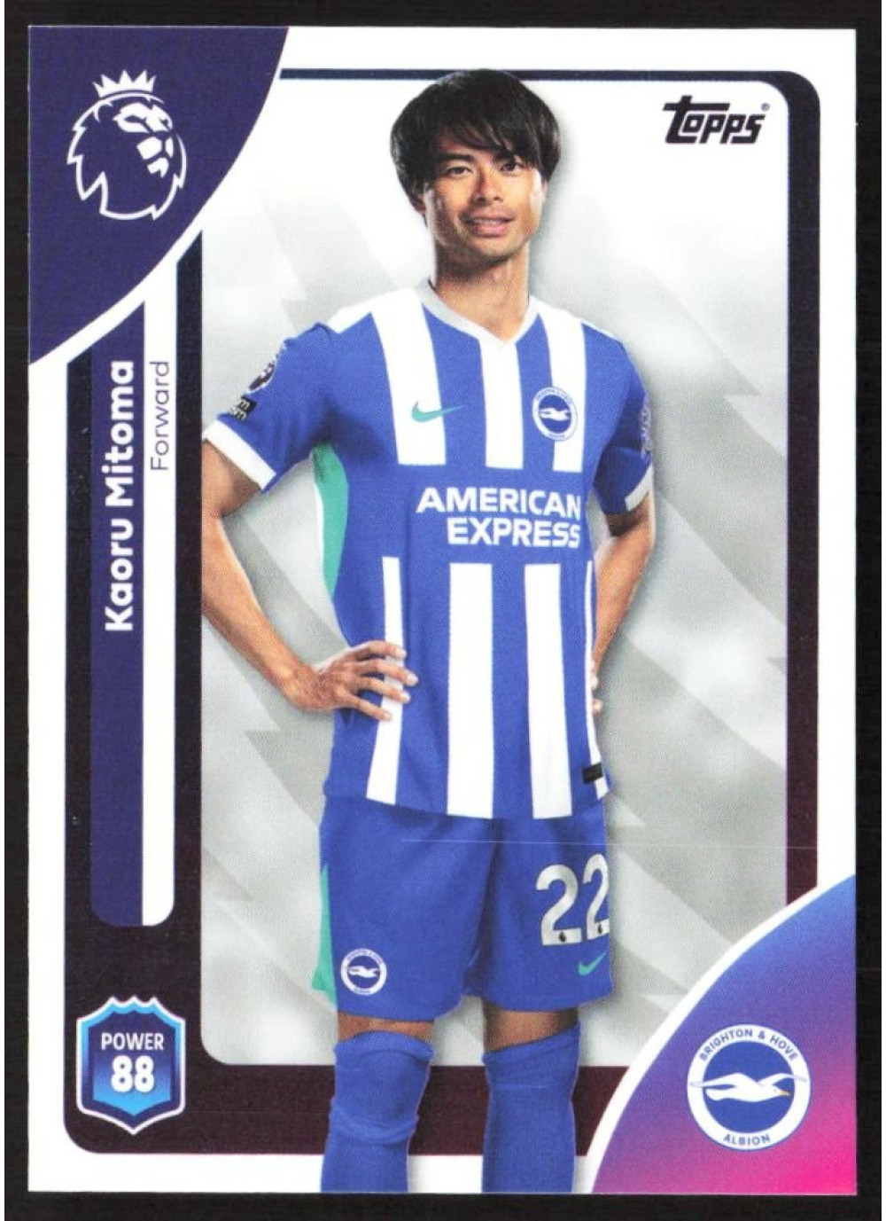 Kaoru Mitoma, Card, Topps Premier League Debute Edition 2026, BASE