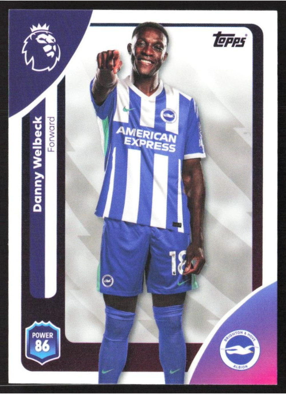 Danny Welbeck, Card, Topps Premier League Debute Edition 2026, BASE